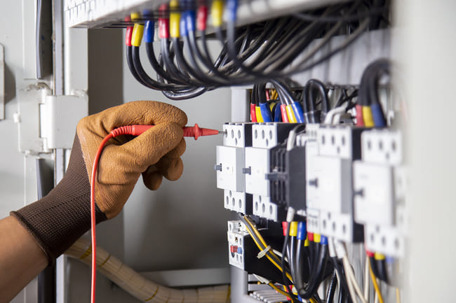 Câblage électrique chez un client